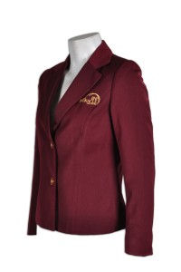 BWS063 ladies' fit suits coat tailor made team group embroidery coat suits korea suits coat company supplier